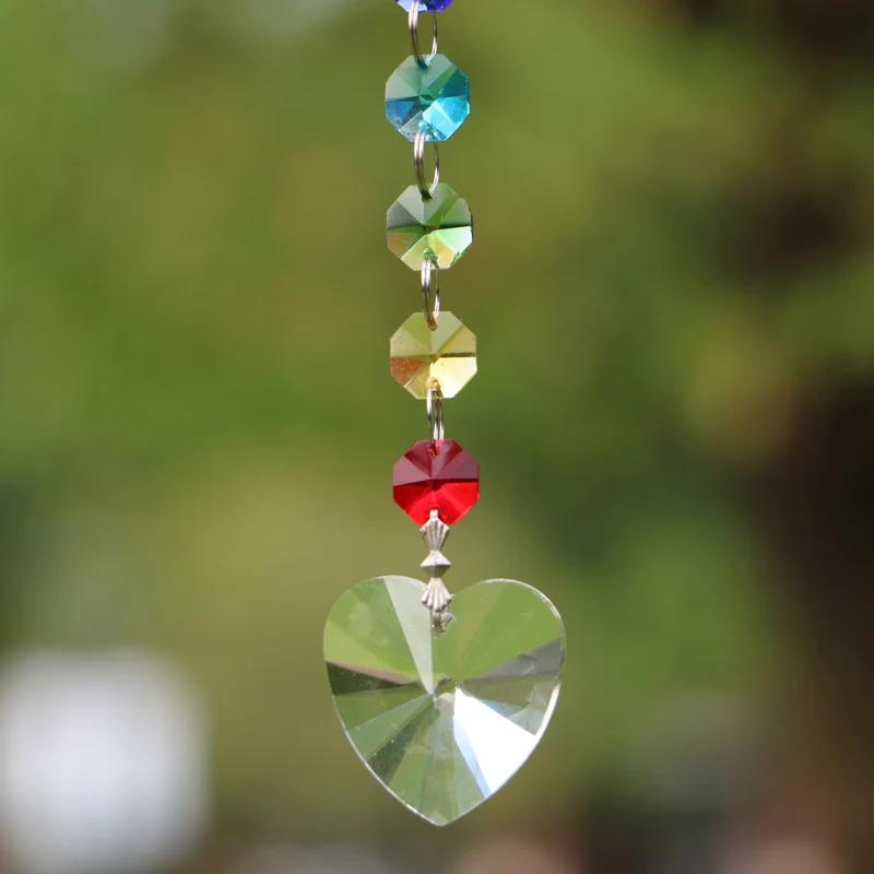 1 шт. 28 мм 40 хрустальное сердце подвесная люстра | Дом и сад