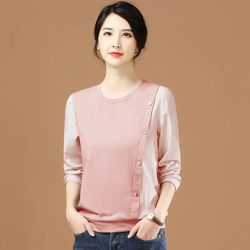 

Новинка 2021, Высококачественная женская футболка на весну и осень