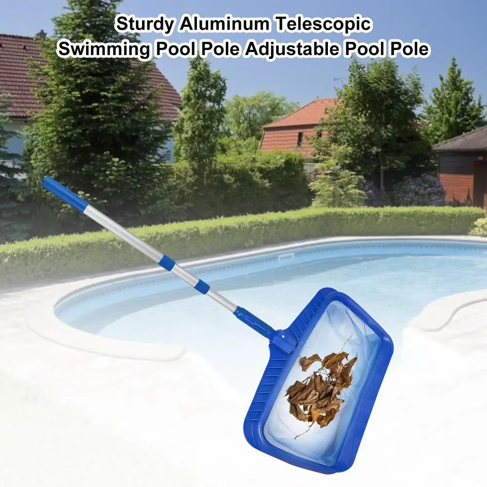 

Sturdy Aluminum Telescopic Swimming Pool Pole Adjustable Pool Pole For Swimming Pools, Fish Ponds, Spa Bathtubs, Fountains Tool
