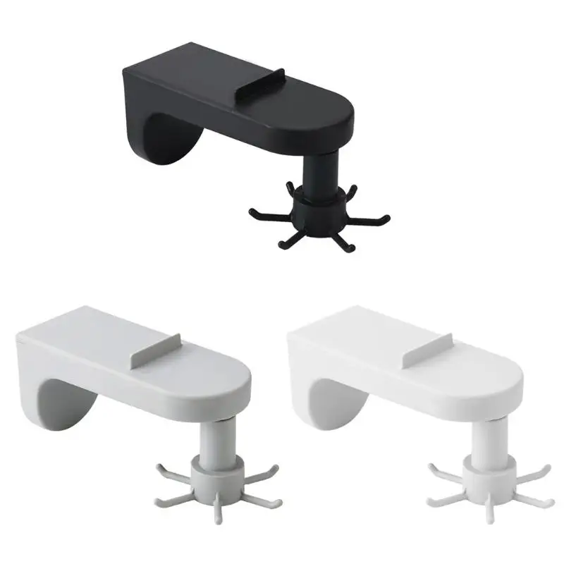 

Q81C Utensil Holder Rotating Hanging Pot Rack with 6 Hooks for Hang Key Coat Towel