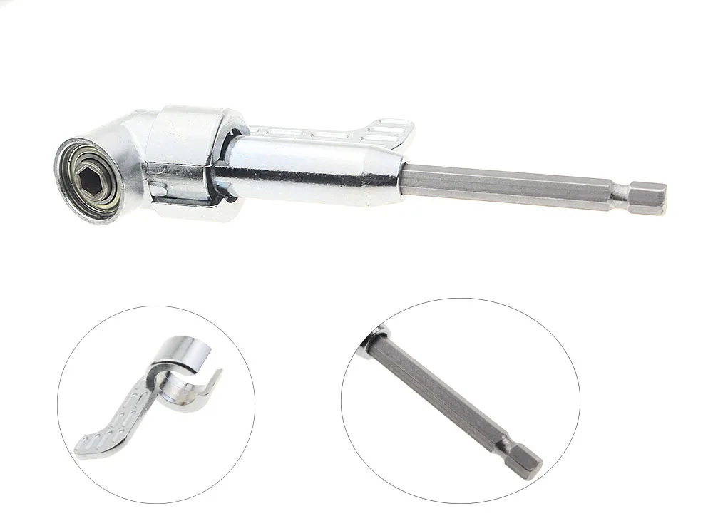 

1/4 Inch 105 Degree Adjustable Angle Bit Driver Adapter Screwdriver Head Angle Magnetic Bit Angle Driver