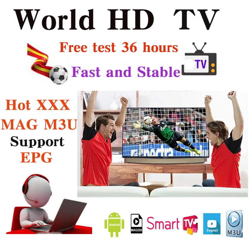 

M3U TV Android tv box SMART TV PC adult xxx free test for 3 devices
