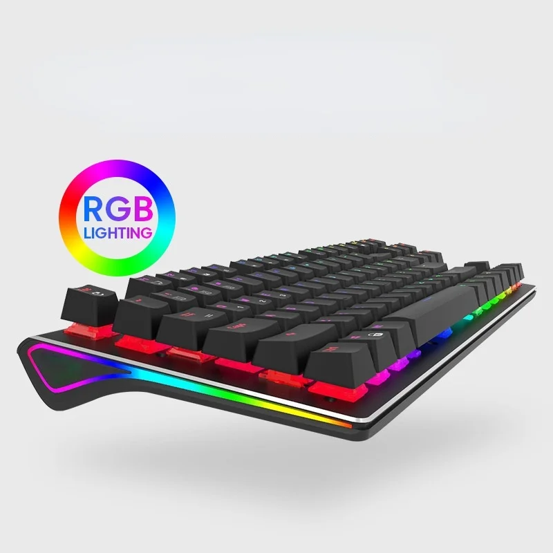 

Механическая Проводная игровая клавиатура с RGB-подсветкой, 87-104 дюймов
