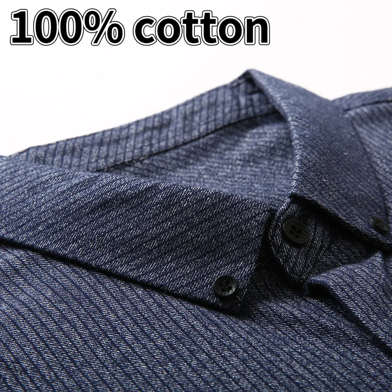 High-quality Mens Shirts Autumn Men's Long-sleeved Shirts Men's Business Casual Men's Trendy Brand Lapel Shirts Retro Clothes