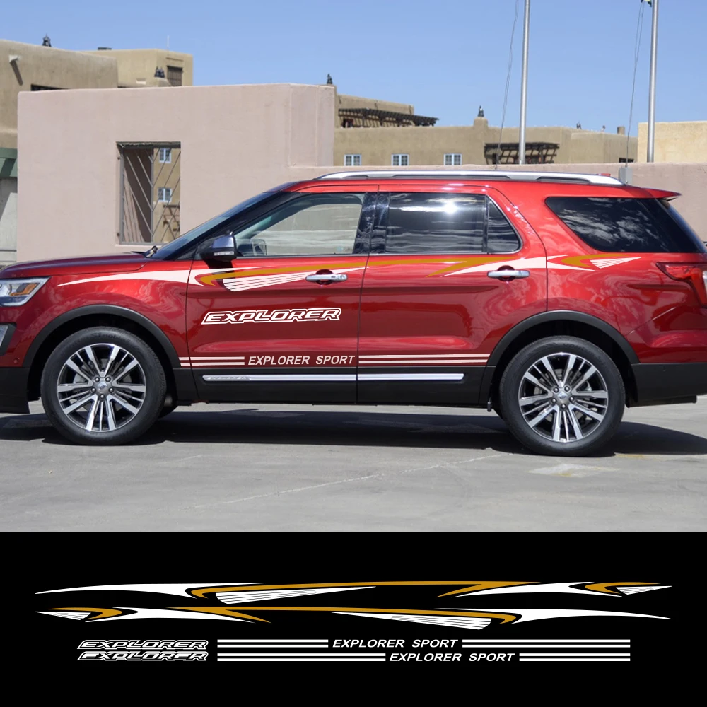 1 комплект автомобильных наклеек боковой отражающий Декор автомобильного кузова