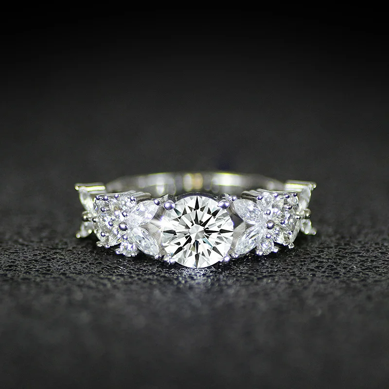 2021 Новое поступление модные 925 серебро обещание Свадебные обручальные кольца для