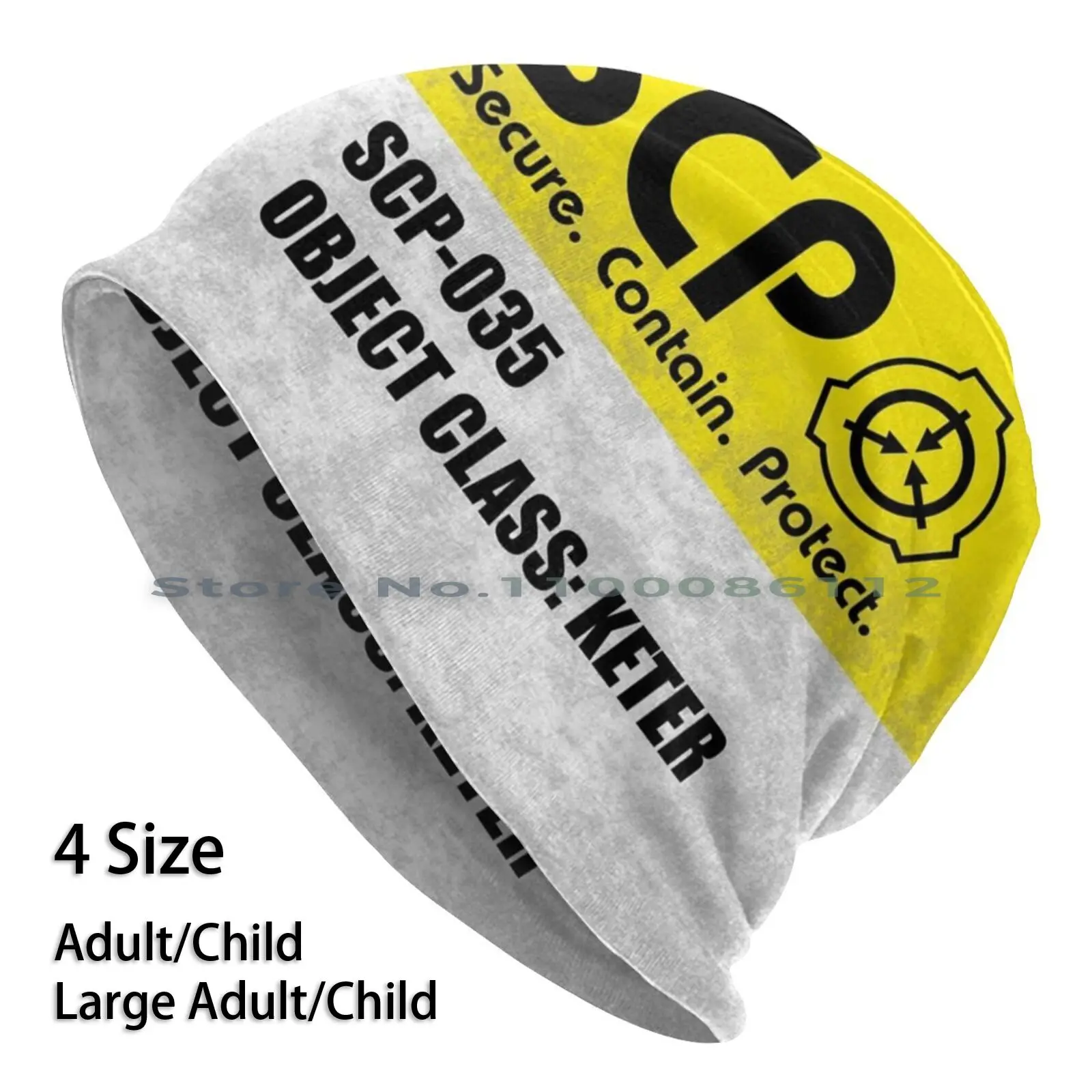 

Scp-035 Beanies Knit Hat Possessive Secure Protect Special Containment Procedures Logo Sign D Class Class D Secret Organization