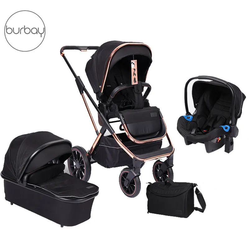 

BURBAY European design,luxury 3 in1,landscape travel system and foldable pram ,baby stroller