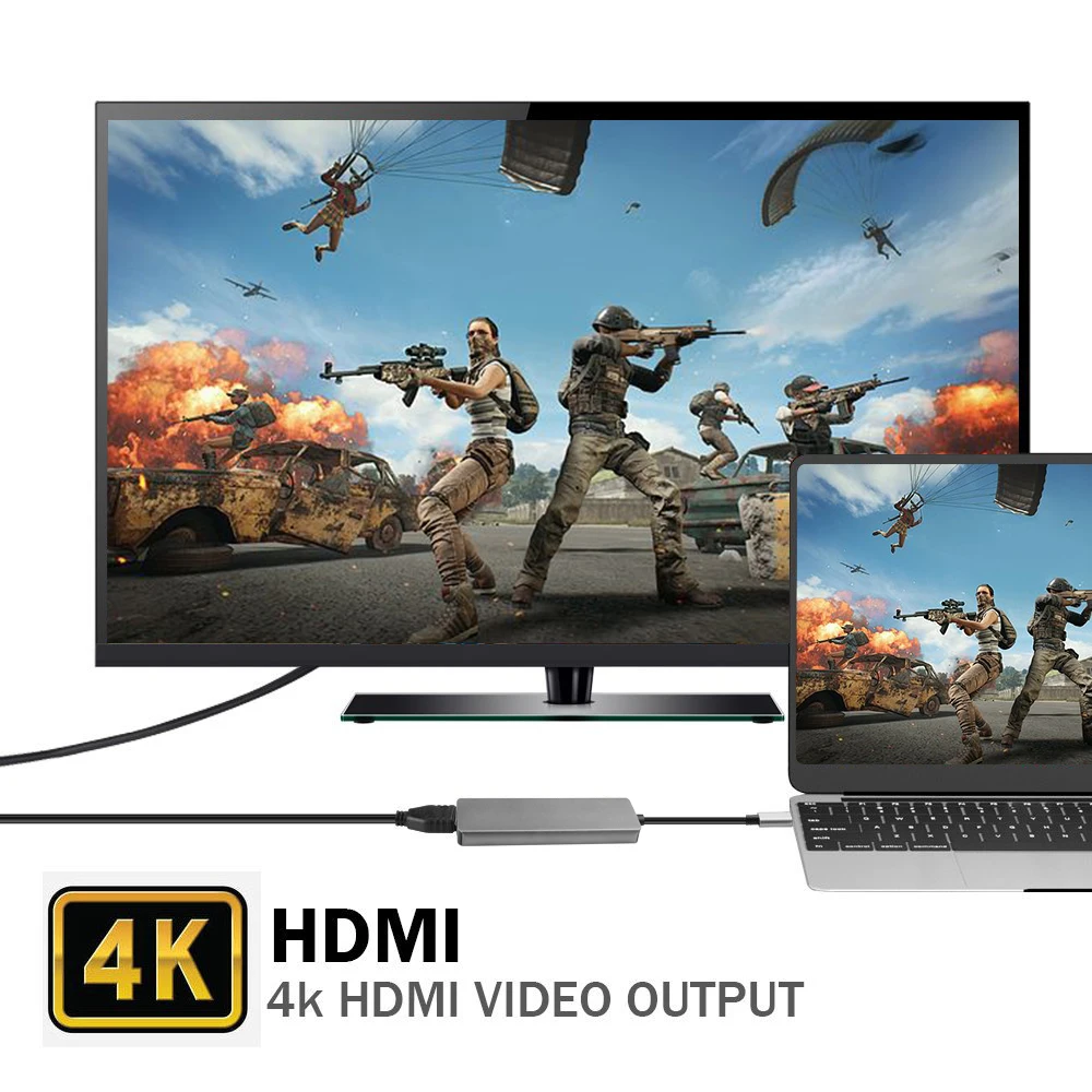 Адаптер-концентратор Kebidu с USB Type C на HDMI Type-C 3 0 конвертер кардридер для MacBook Huawei Mate 30