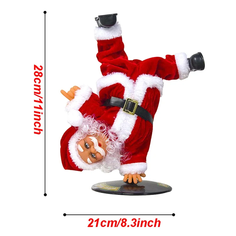 

Electric Music Santa Claus Christmas Inverted Dance Doll Ornament Toy Gift Decor Santa Doll NSV775