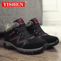yishen winter women boots high quality warm snow boots ladies comfortable ankle boots outdoor waterproof hiking boots size 35 42