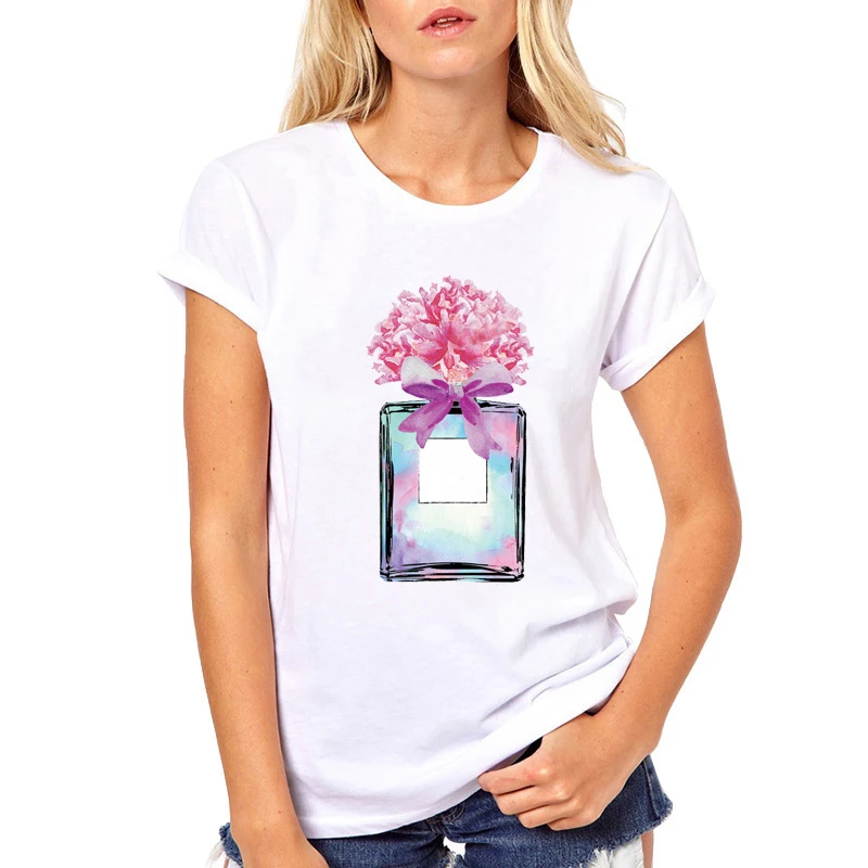 Футболка женская модная с коротким рукавом рисунком | Женская одежда