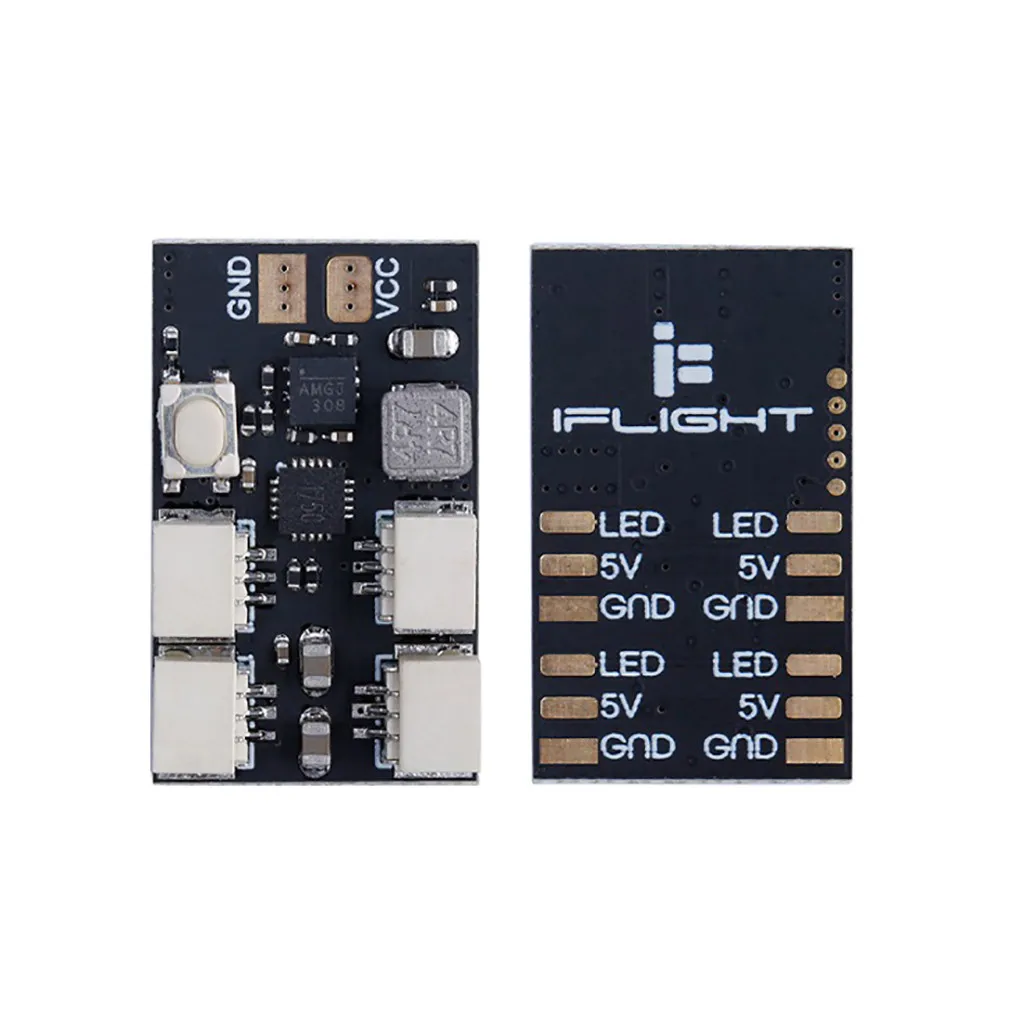 4 шт iFlight 40A PDB w/RGB многоцветные светодиодные полосы/гоночный провод для FPV дрона