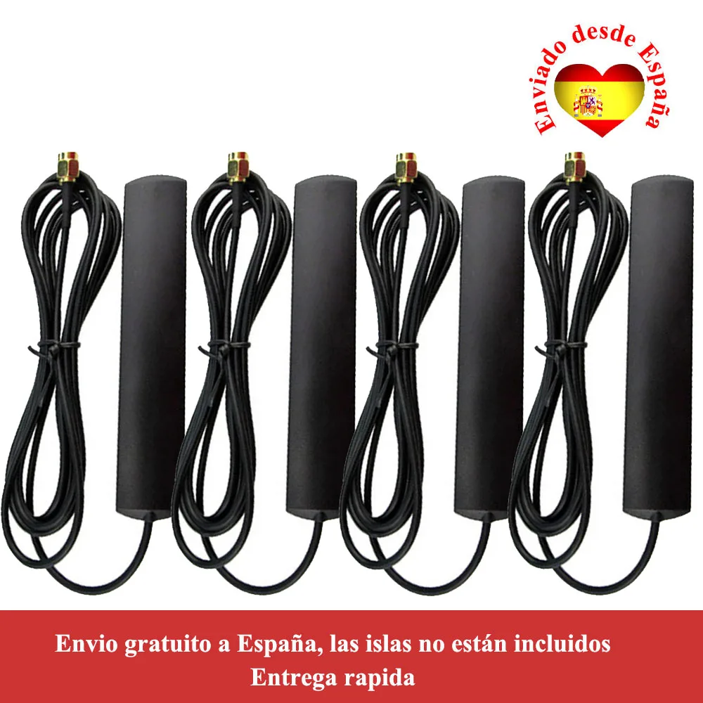 4PCS Universale WIFI Antenna 3G 4G LTE Patch Antenna 700-2700MHz 3dbi TS9 CRC9 SMA-M Connector Router Extension Cable Antenna