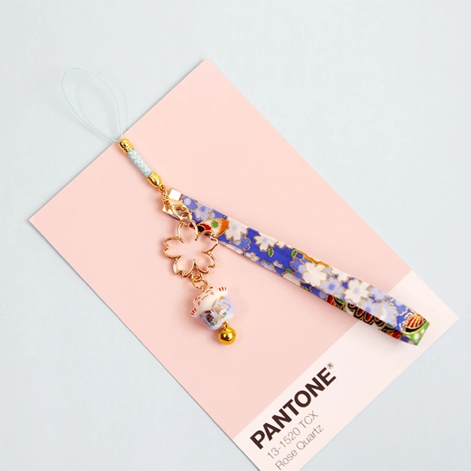 

Janpanese Smart phone Strap Lanyards for iPhone Samsung Decor Daisy Flower Cat Bell Mobile Phone Strap Hang Rope Phone Charm