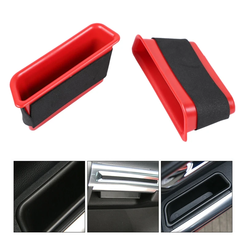 4 шт. внутренний боковой подлокотник дверная ручка контейнер для хранения Ford Mustang
