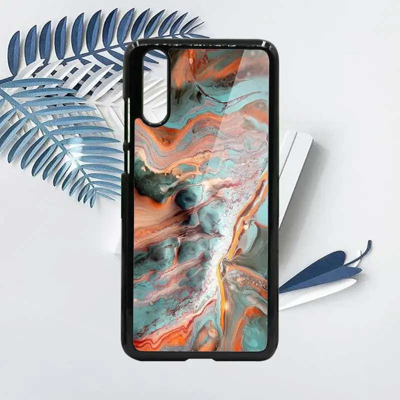 

Blue Marble Pattern Phone Case PC For Samsung galaxy S note 8 9 20 10 e lite2019 plus pro ultra