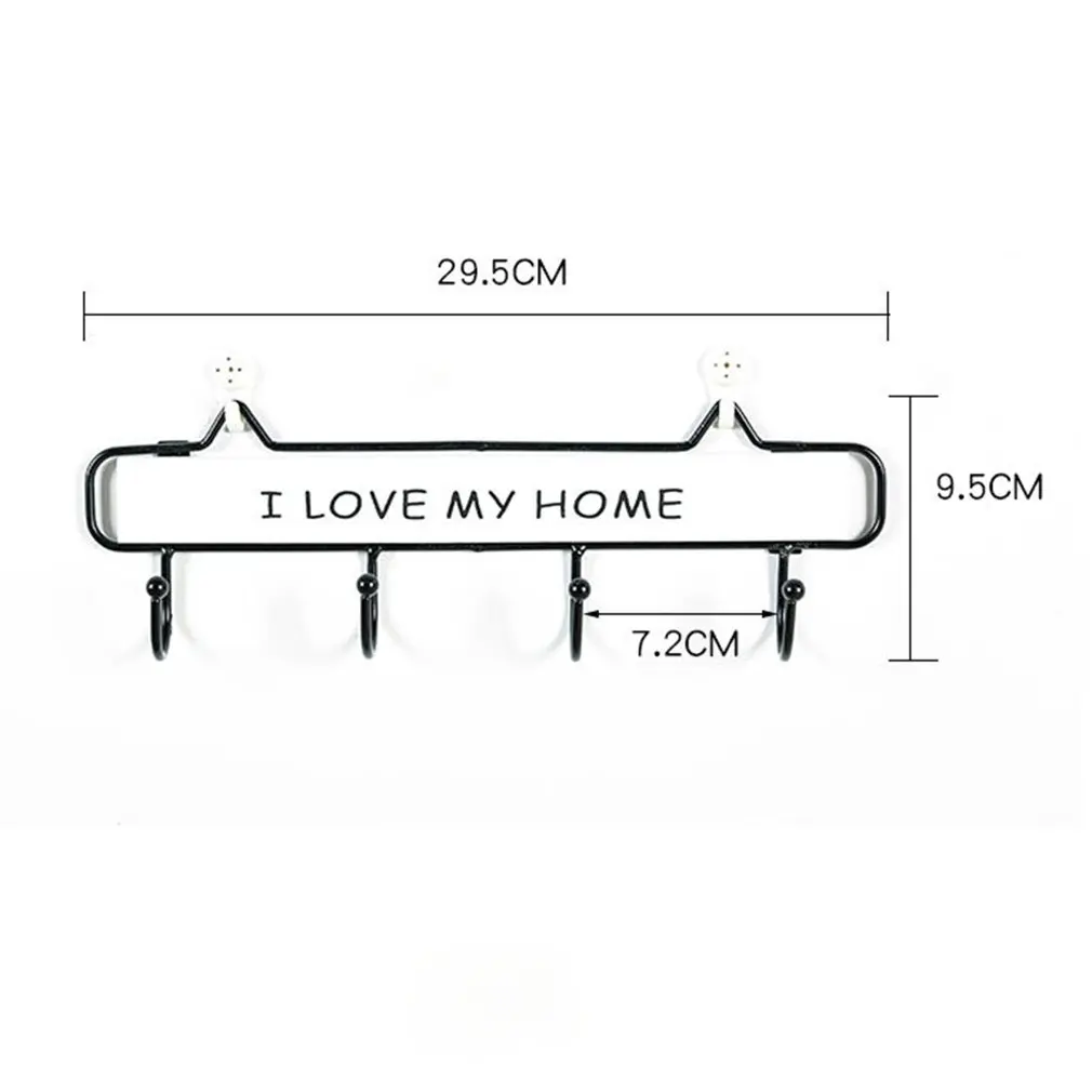 Креативное однотонное дерево кованое железо декоративный крючок идиллическое