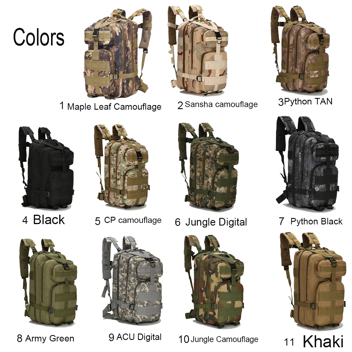 

Musi Outdoor Waterproof Cheap Hiking Survival Army Bag Camping Military Tactical Backpack Military Backpacks