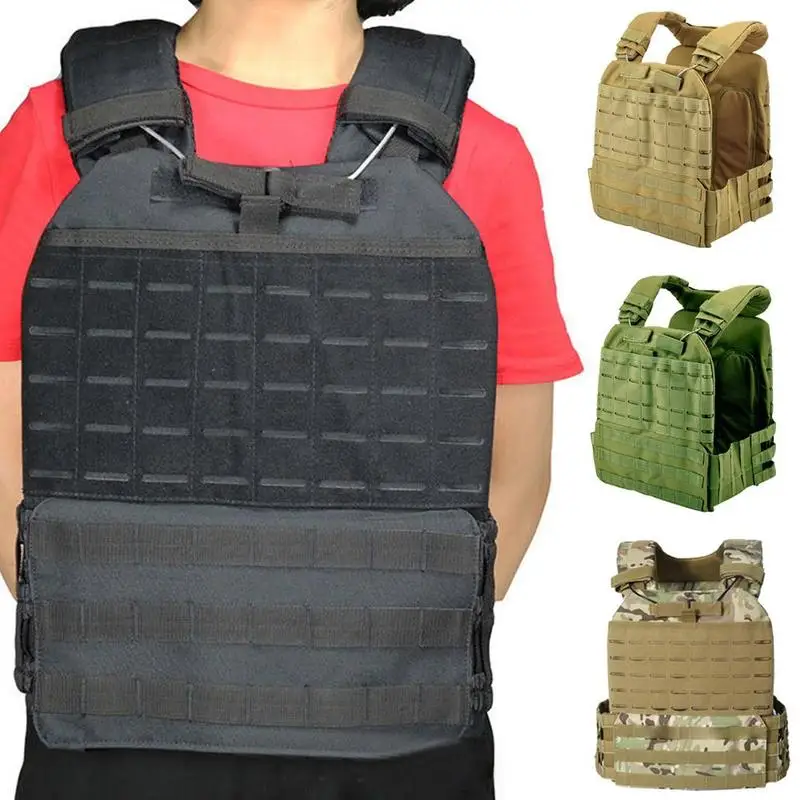 

Outdoor Training Tactic Vest Body Armor Adjustable Combat Vest Molle Plate Carrierr Vest CS Protective Vest Gear Supplies Tools