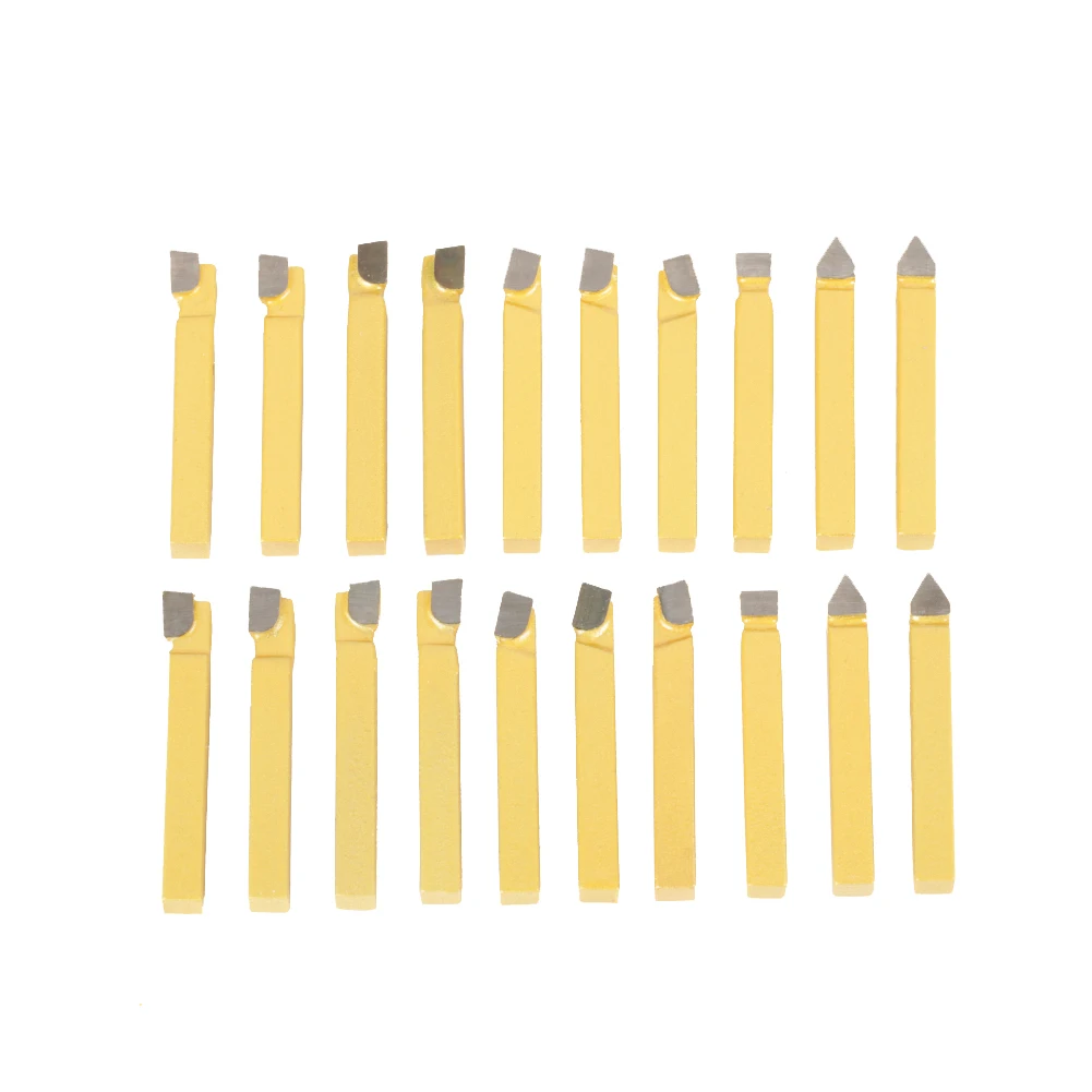

20Pcs 3/8” Lathe Tools Carbide Tipped Welding Milling Cutting Turning Tool Set
