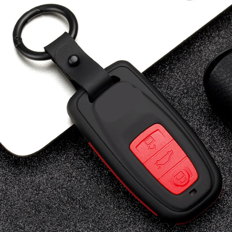 Чехол для автомобильного ключа из углеродного волокна AUDI A4L A1 A3 A4 A6 B9 Q3 Q5 Новинка Q7