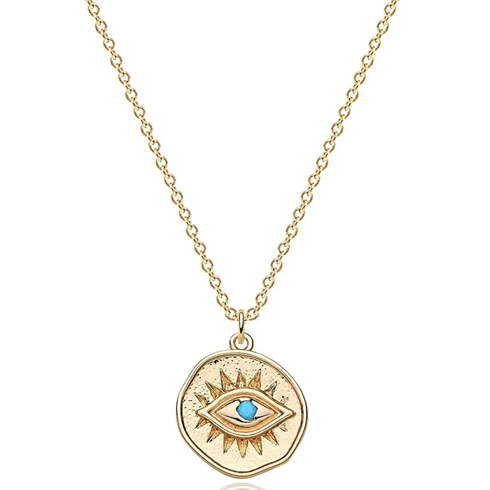 Подвеска глаз дьявола из нержавеющей стали в стиле ретро | Украшения и аксессуары