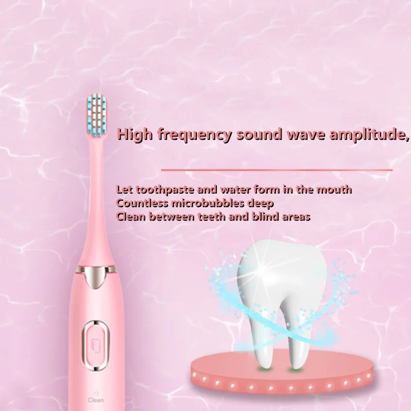 

High quality sonic electric toothbrush adult rechargeable waterproof soft toothbrush USB rechargeable electric toothbrush