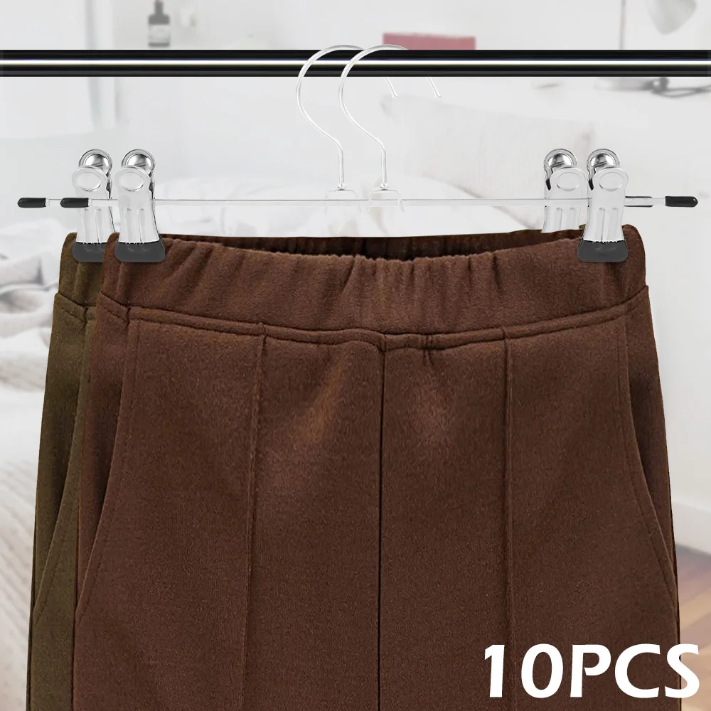 10 шт. вешалка для брюк с зажимом противоскользящая прищепка зажим одежды