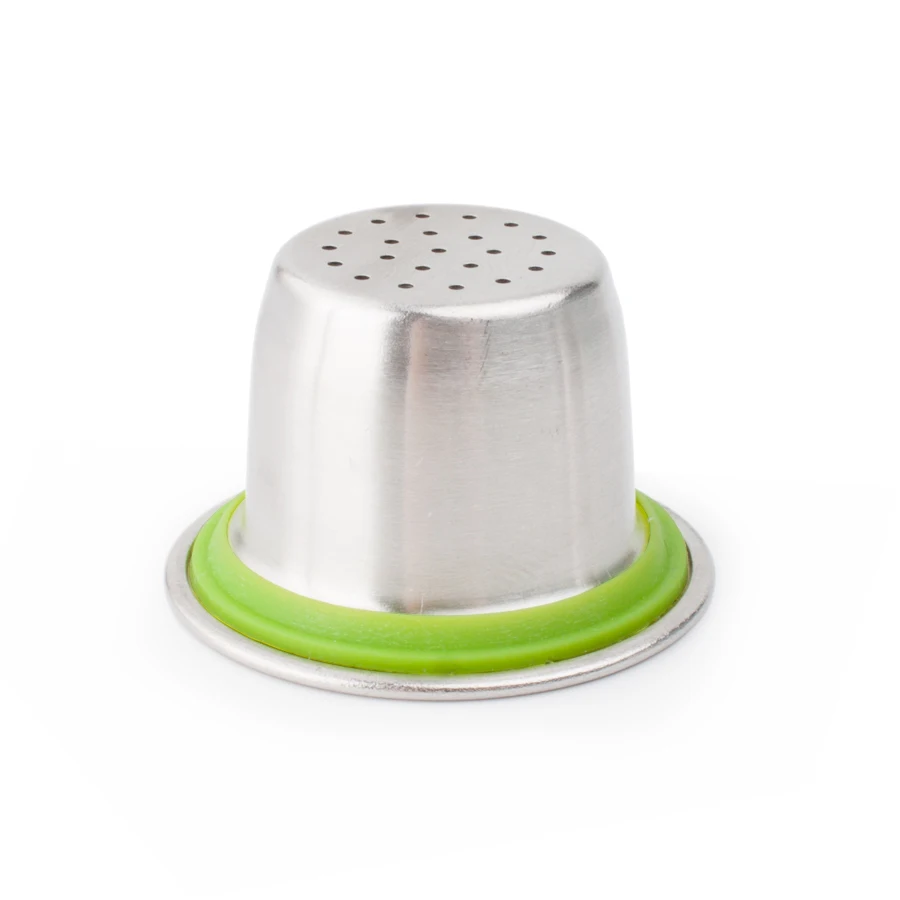 

STAINLESS STEEL Metal Capsule Compatible Nespresso Machine Refillable Reusable smooth capsule 1pcs