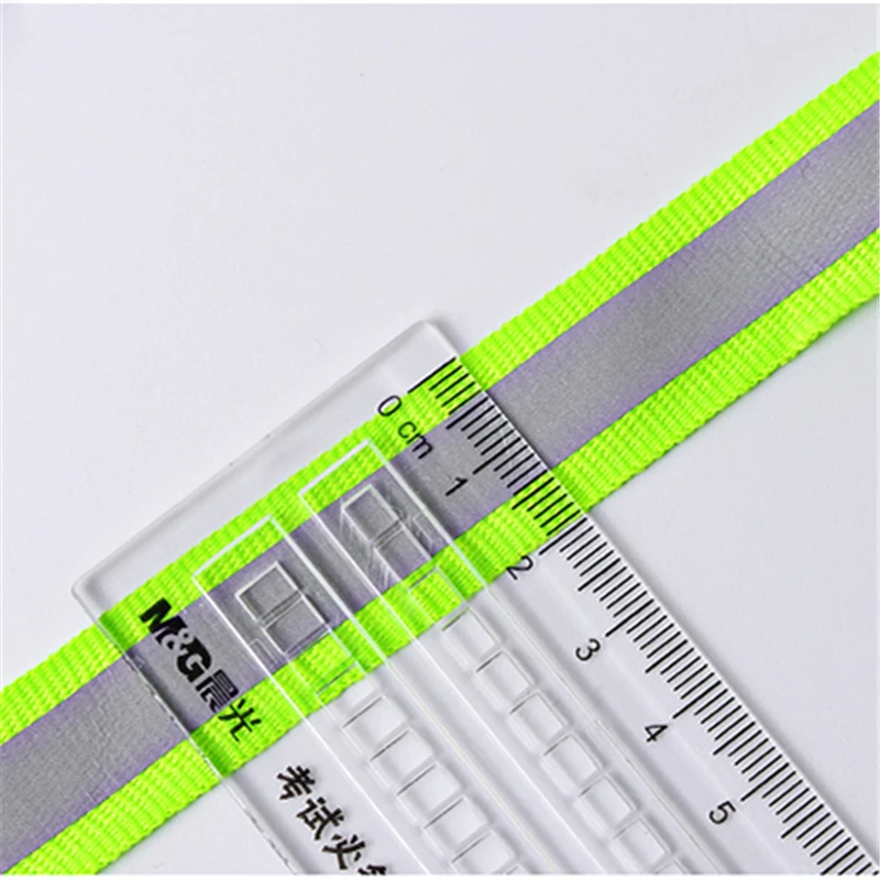 Светоотражающая тесьма 1 метр ткачество окантовка метчики предупреждающая лента