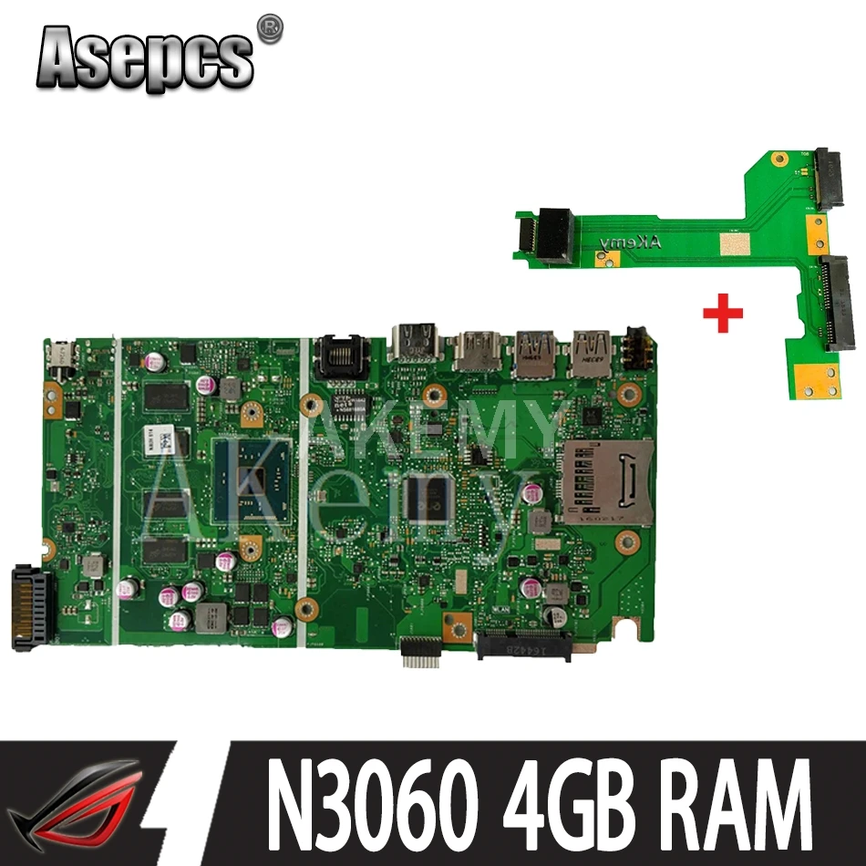 

Akemy For ASUS VivoBook Max X541NA-PD1003Y laptop motherboard X541NA mainboard X541N motherboard test 100% OK N3060 CPU 4GB RAM