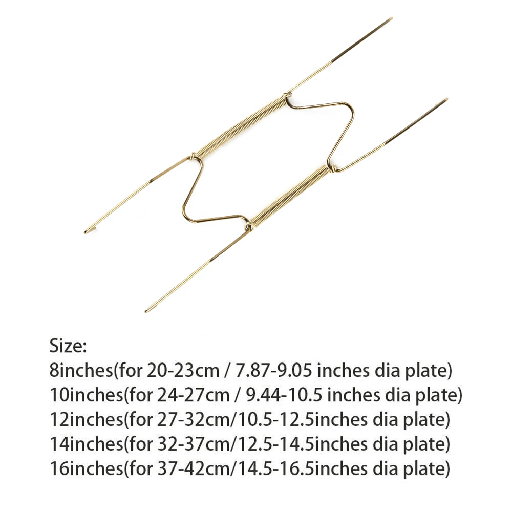 Настенный дисплей тарелки вешалка для посуды W Тип блюдо пружинный Держатель