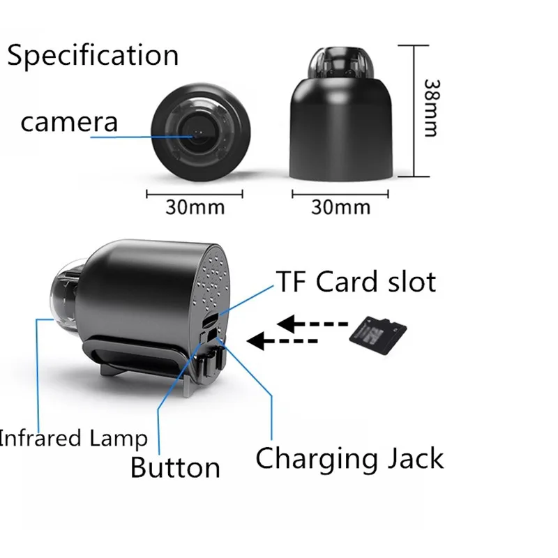 Беспроводная Ip-камера видеонаблюдения 1080P HD Wi-Fi | Электроника