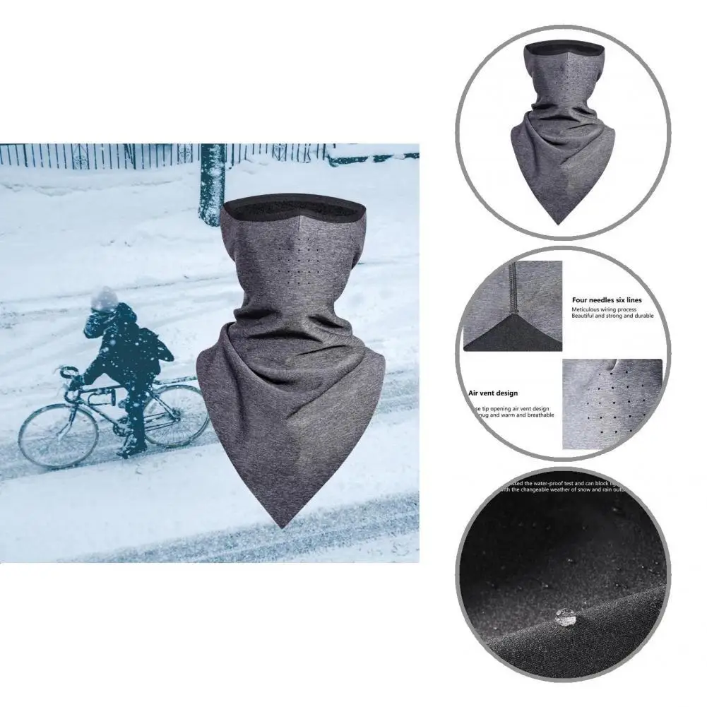 

One Size Convenient Sweat Absorbing Neck Warmer Gaiter Fleeced Cycling Neck Scarf Anti-static for Daily Wear