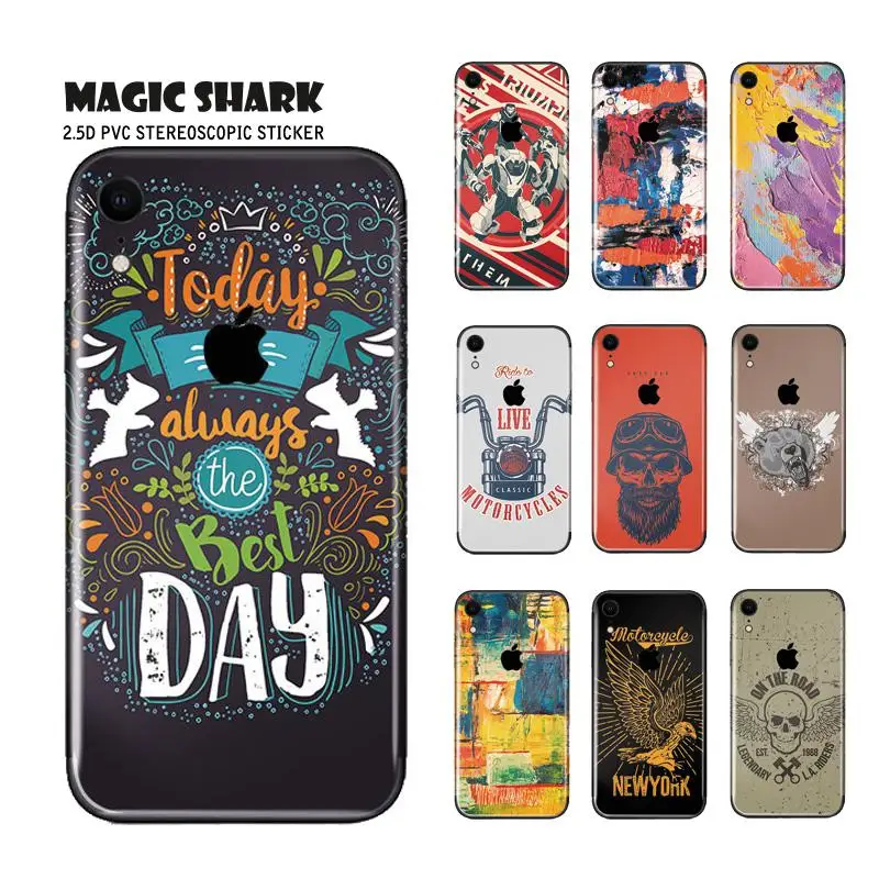 Волшебная Акула мотоцикл картина Череп Лев робот сегодня лучший день модный