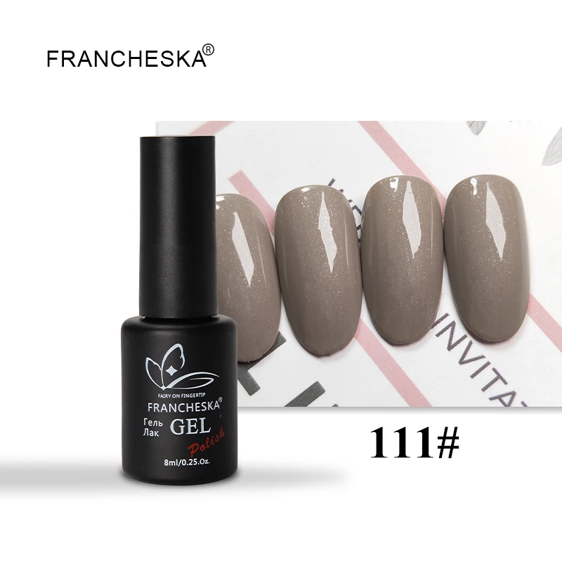 Color UV gel 111 Francheska резиновое Базовое покрытие верхнее покрытие базовый топ набор oje Унас гель лак nagels spulletjes дизайн ногтей lakiery hybrydowe гель лак - Цвет: Color UV gel 111