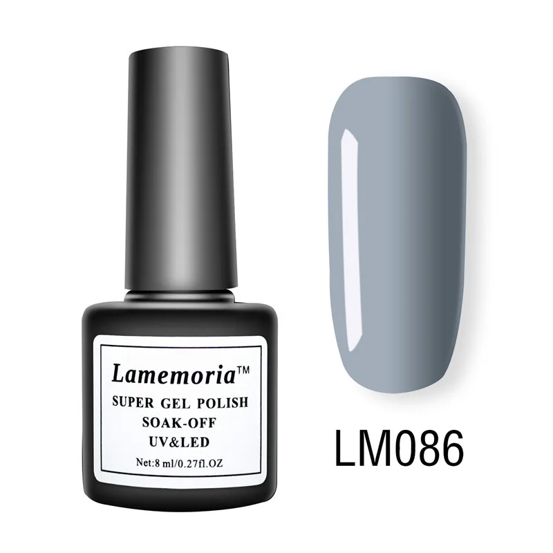 LM086 Lamemoria лак для ногтей УФ-гель лак Vernis Перманентный стойкий УФ 36 цветов гель для маникюра праймер верхнее покрытие блеск розовый фиолетовый - Цвет: LM086
