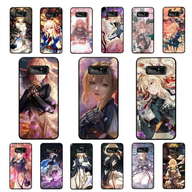 

FHNBLJ Anime Violet Evergarden Phone Case for Samsung Note 5 7 8 9 10 20 pro plus lite ultra A21 12 02