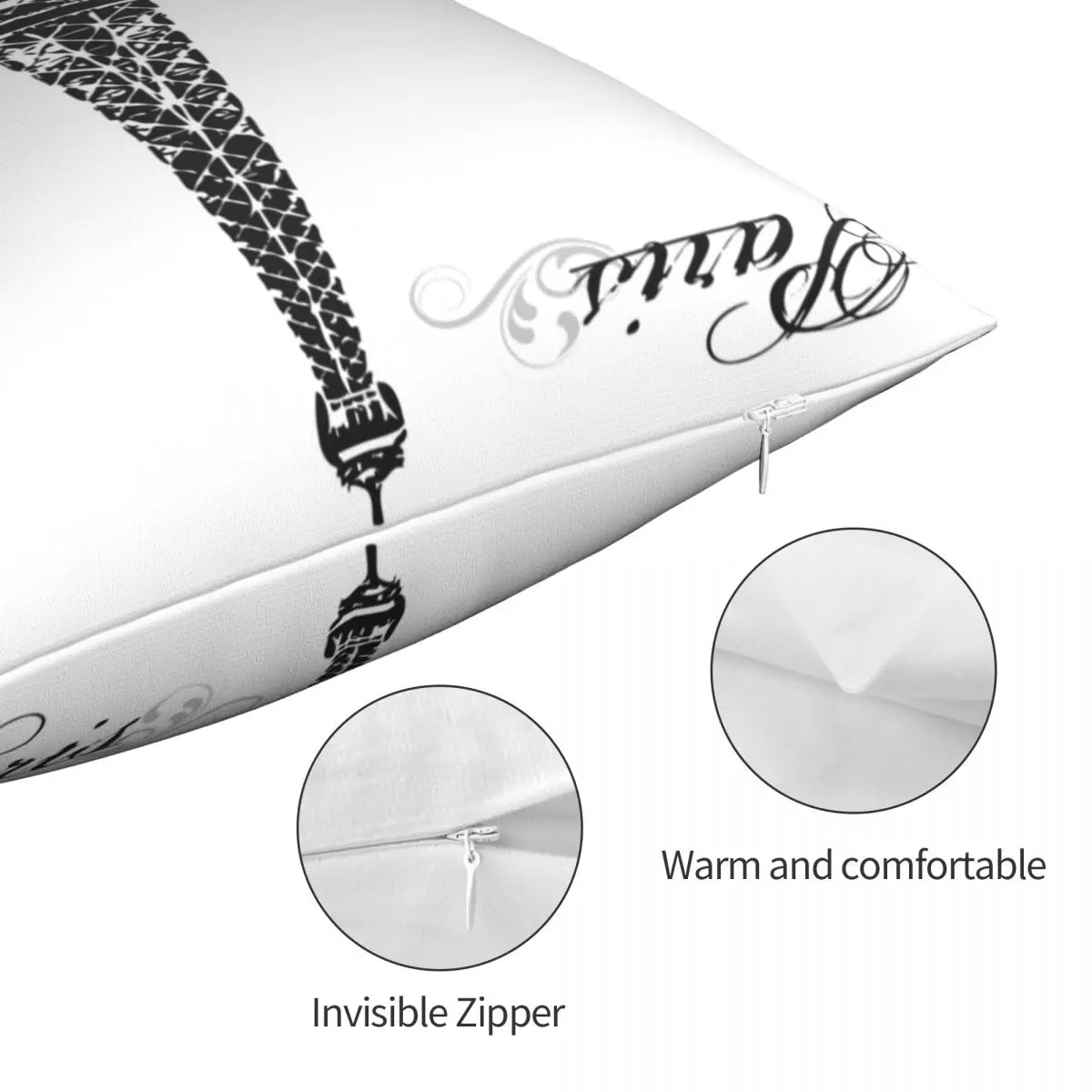 Чехол с изображением Эйфелевой башни Парижа подушки из полиэстера и льна