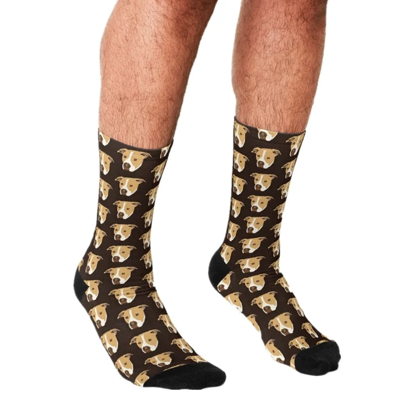 

2021 забавные мужские носки Patty the Pitbull, мужские счастливые носки с принтом в стиле хип-хоп, милые уличные стильные сумасшедшие носки для мужчин