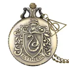 Полая треугольная Подвеска кварцевые карманные часы бронзовое ожерелье часы винтажные часы подарки мужчинам женщинам детям