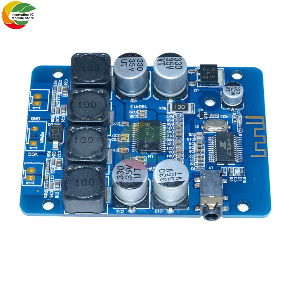 TPA3118 2x30W 8-26V DC stereo Bluetooth digital power amplifier board model audio receiver | Электронные компоненты и
