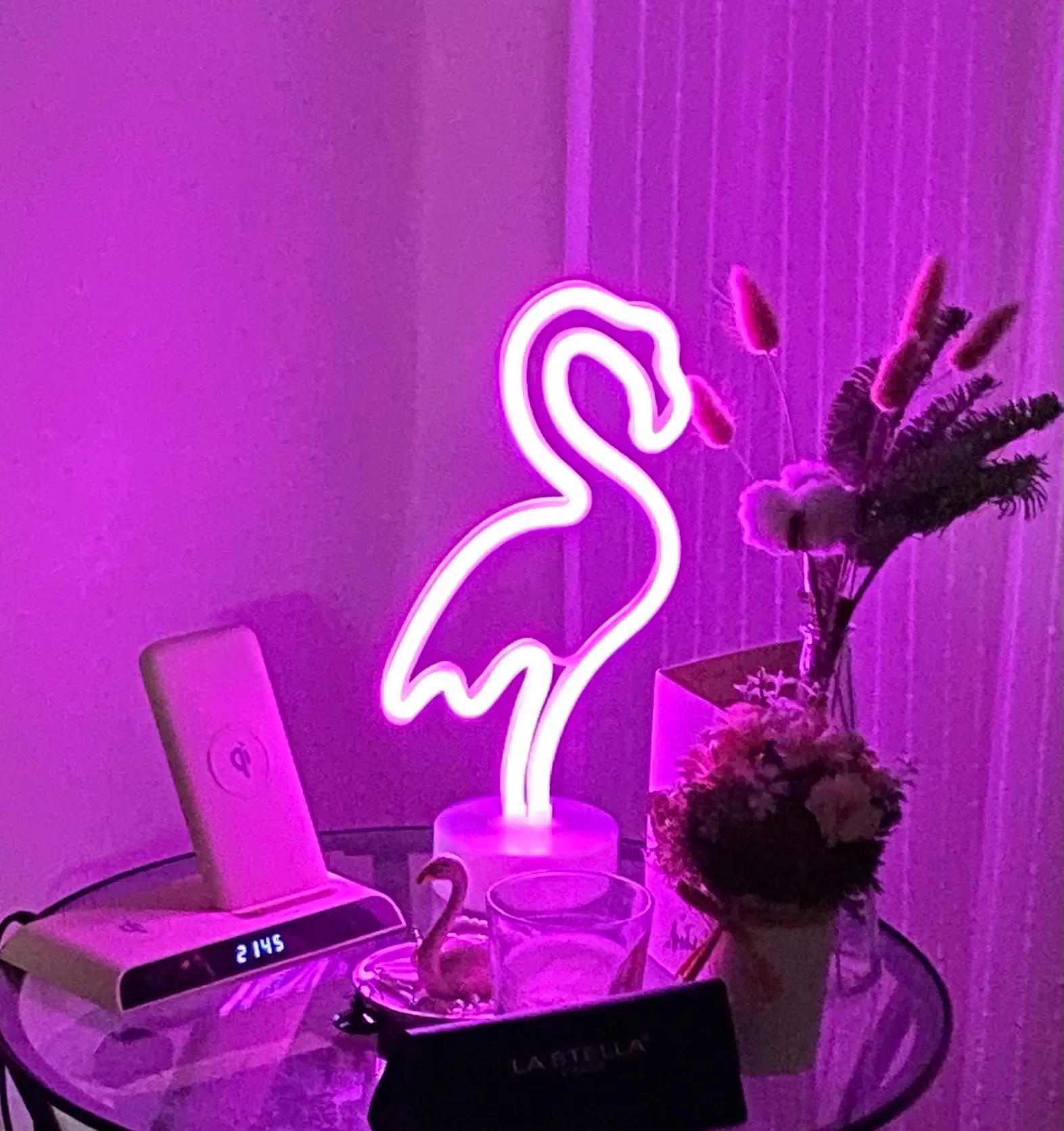 USB LED Neon Light Holiday Flamingo Night Light Xmas Gift  Party Wedding Decoration Home Unicorn Moon Rainbow Heart Neon Lamp