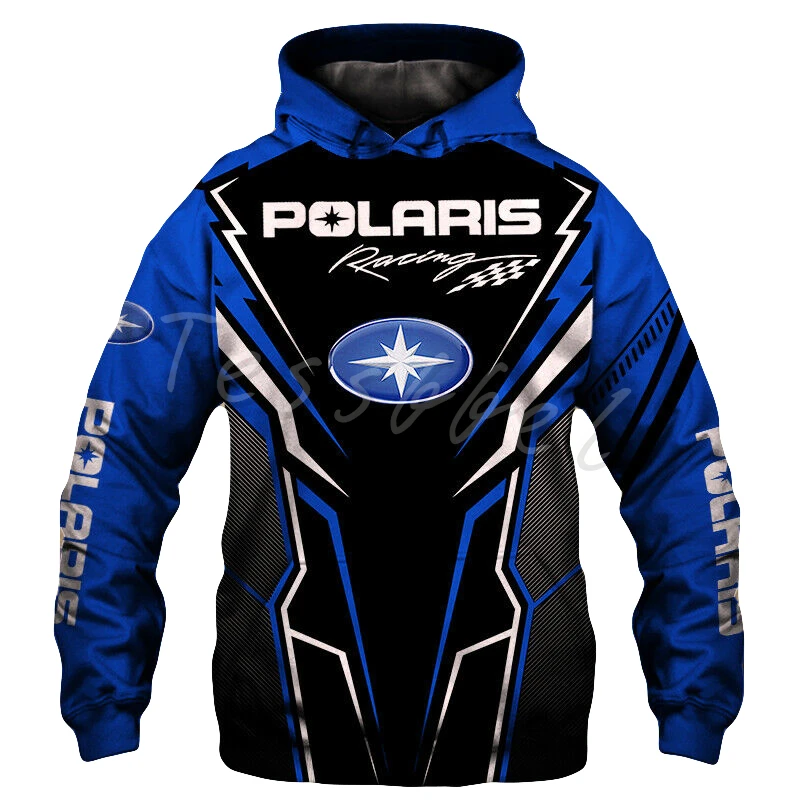 

Tessvel-Sudadera con capucha para hombre, prenda deportiva con cremallera y estampado 3D de Polaris para exteriores, estilo Hara