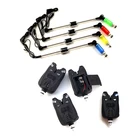 Сигнализация для ловли карпа + 4 свингера в комплекте, сигнализация клева для ночной рыбалки, метательная удочка, электронный колокольчик