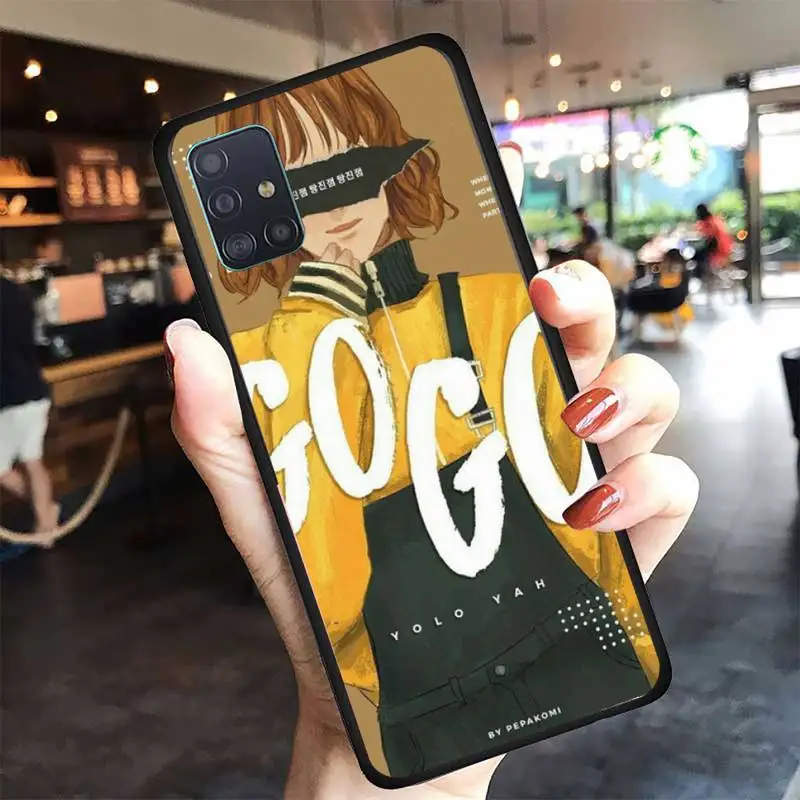 

pepakomi Bts Perfect black Phone Case For Samsung A6 A7 A8 A10 A11 A20 A21 A30 A31 A40 A50 A70 A80 A91 Plus S E Cover