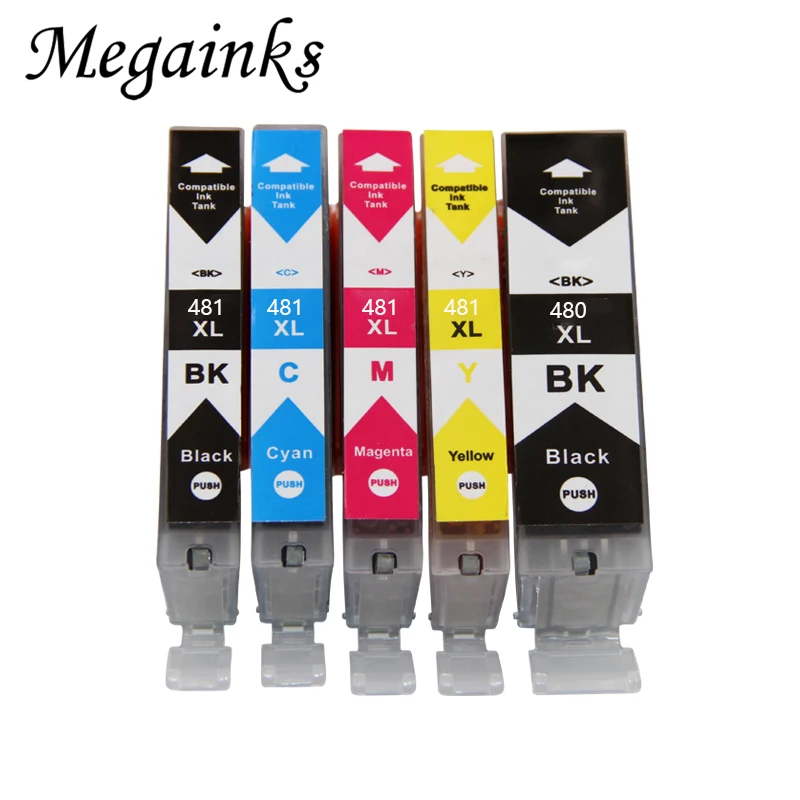 PGI480 CLI481 Compatible Ink Cartridge with full Dye ink for Canon Pixma TS6140 TR7540 TR8540 TS704 TS6340 TS8140 TS9140 TS8340