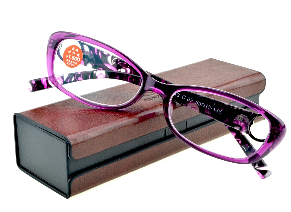 Очки для чтения с леопардовым принтом антиусталостсветильник диоптриями + 4 5 6 7 8