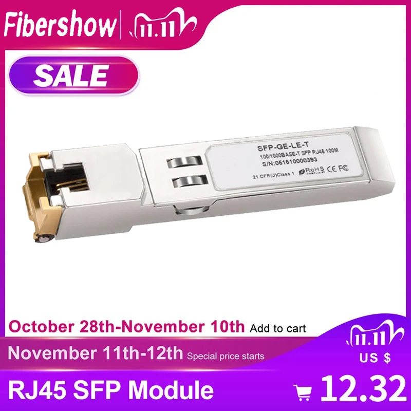 Модуль SFP JT-COM JT-C1GE-R01 1.25ГБ/с 100м 1-10шт. | Мобильные телефоны и аксессуары